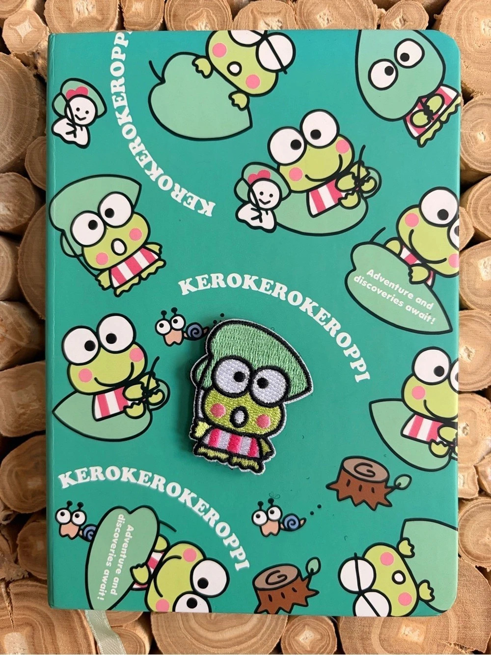 Sanrio Keroppi Hardcover with Removable Patch Notebook